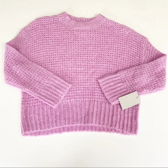 Chelsea 28 Tulip Purple Open Knit Sweater - Picture 4 of 8